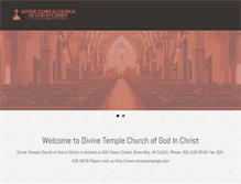 Tablet Screenshot of divinetemplegb.com